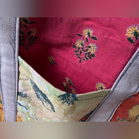 Cottagecore/Boho Patchwork Tote Bag - Picture 5 of 8